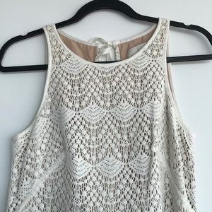 White Crochet Dress